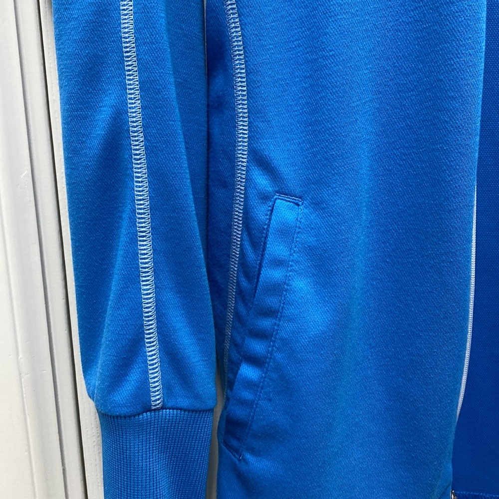 adidas Blue Jacket with White Accents - Picture 3 of 7